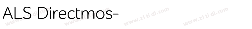 ALS Directmos字体转换